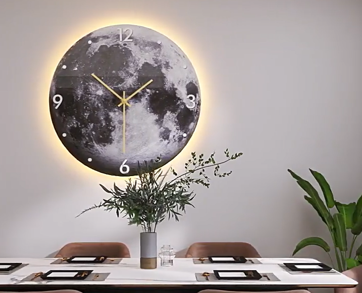 Italian Moon Wall Clock